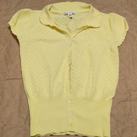 Banana Republic Tops - Banana Republic Petite Yellow Buttoned Blouse Size PXS